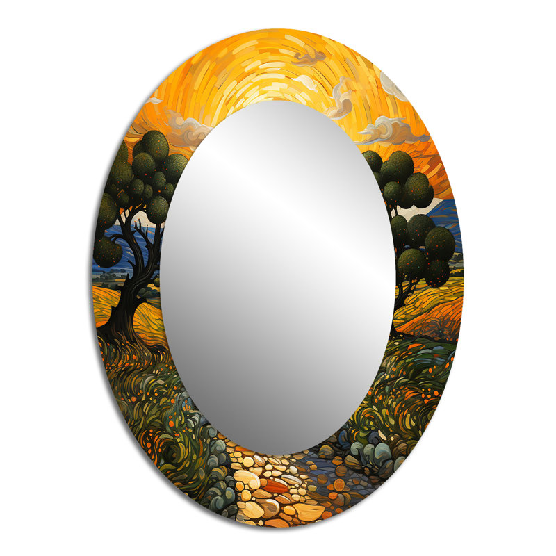 Montclare - Miroir paysager en métal, 40 po x 30 po