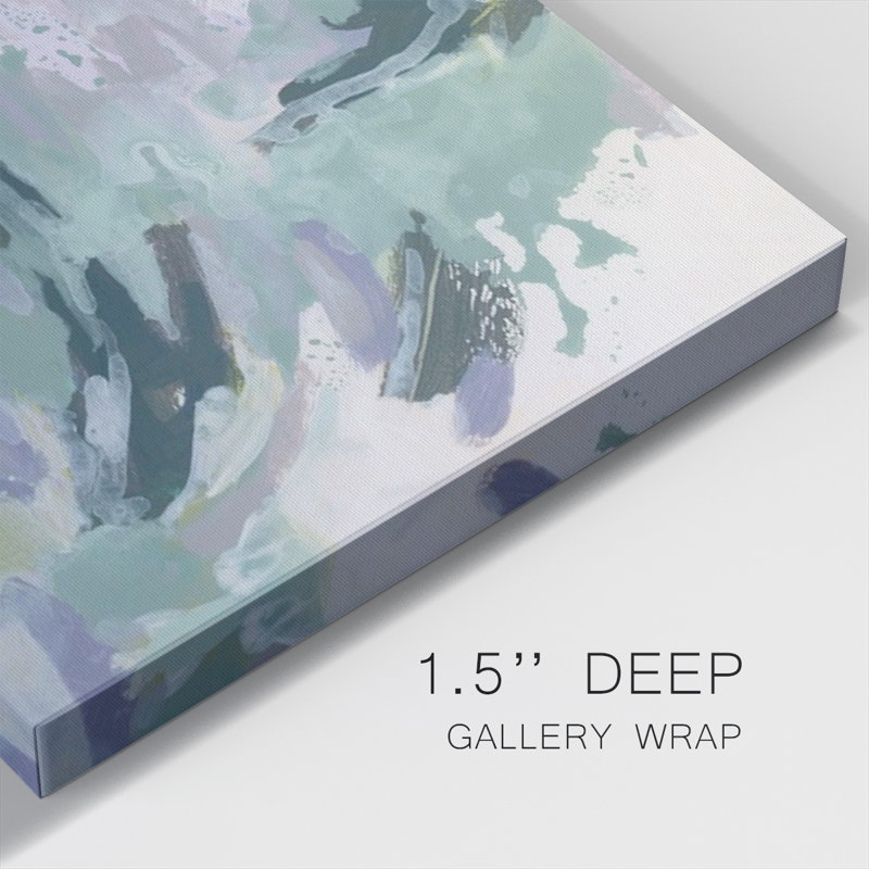 Marbled Periwinkle IV-Gallery Wrapped Canvas, 8" H x 8" W x 1.5" D