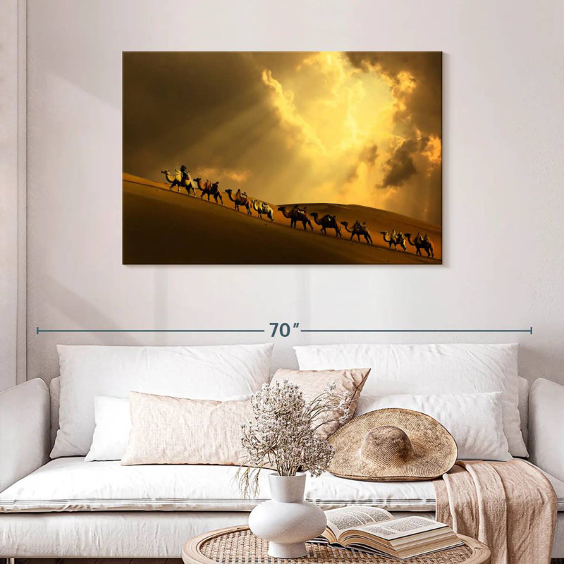 Brampt Camel Caravan Uphill, 30" H x 45" W