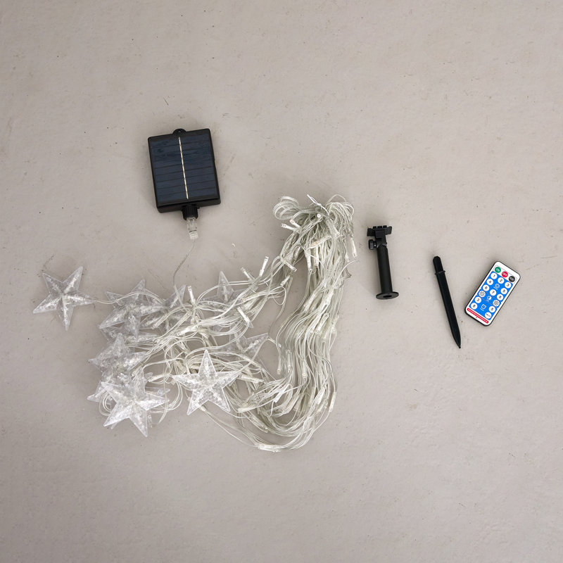 400cm Solar Powered 150 - Bulb Cord String Light