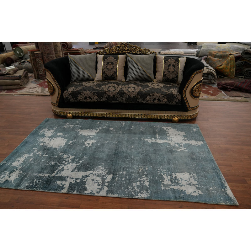 Tapis unique gris anthracite et gris 7 pi 10 po x 4 pi 11 po