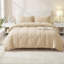 Polyester Solid Colour Sham with Pillow Shams Included-121015619-121015624