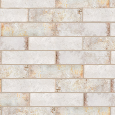 Biarritz 3" x 11.88" Straight Edge Ceramic Brick Look Subway Wall Tile