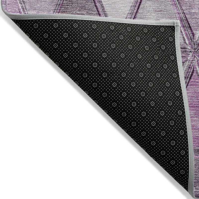 Tapis intérieur / extérieur en polyester tissé à la machine Antuane, Rectangle 5 pi x 7 pi 6 po