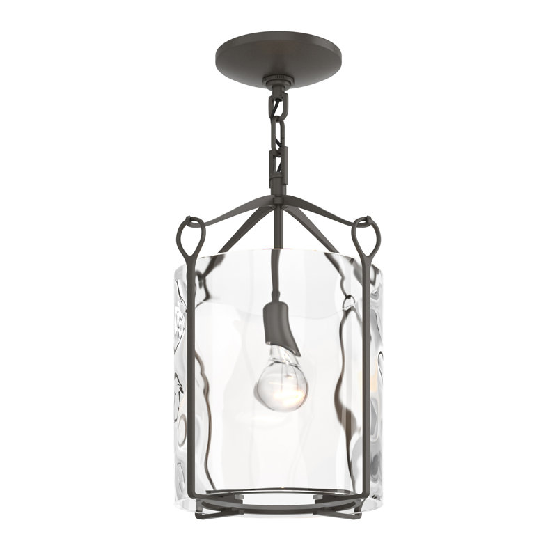 Bow 1 - Light Semi Flush Mount, Water Clear, Dark Smoke
