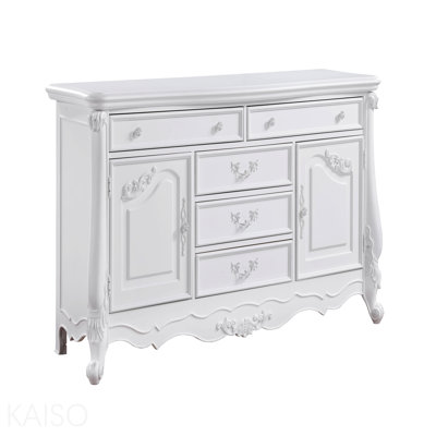 Commode à finition blanche