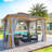12 pi. L 10 pi. D Auvent de patio en aluminium-75401617