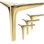 Ensemble de 4 pieds de meubles en métal brossé - Remplacement robuste pour canapés, armoires, repose-pieds, tables, tables de chevet et commodes - Installation facile à faire soi-même