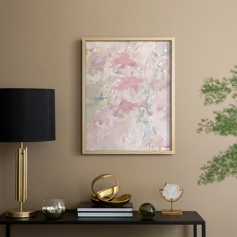 «Shadow From the Hanging Basket II», reproduction encadrée - bois massif, Naturel, H 15 po x l 12 po