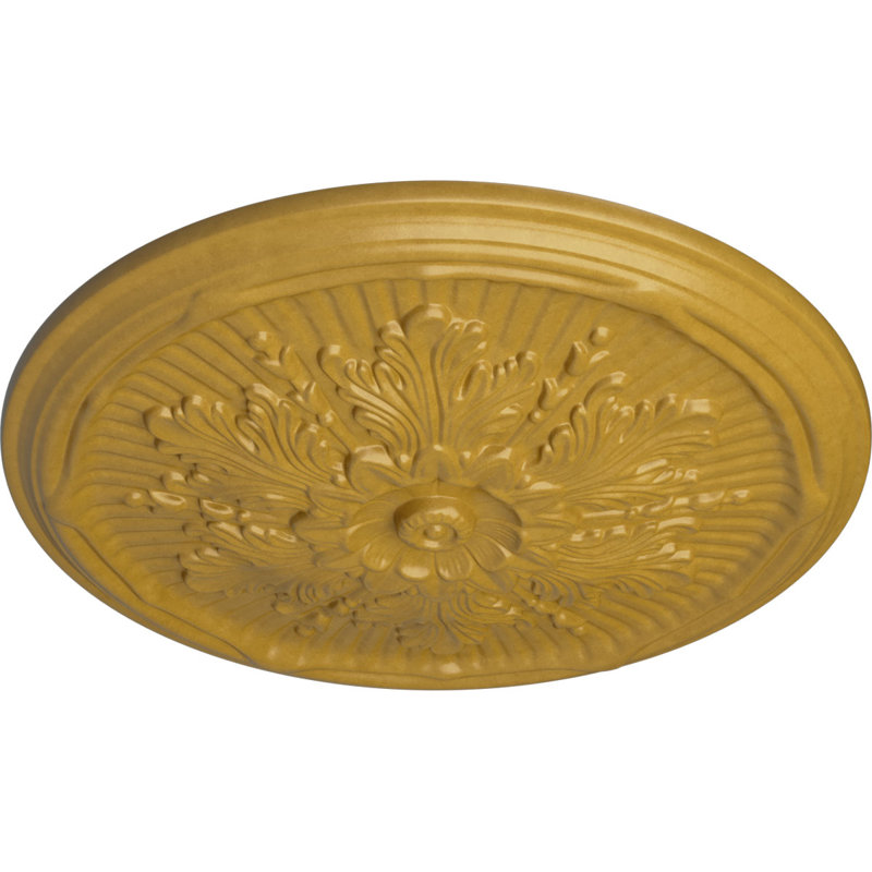 Médaillon de plafond Luton de 21 po x P 2 po (convient aux auvents jusqu'à 3 1/2 po), Or iridescent