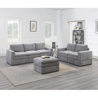 Andzelika Upholstered L-Shaped Sectional Reversible