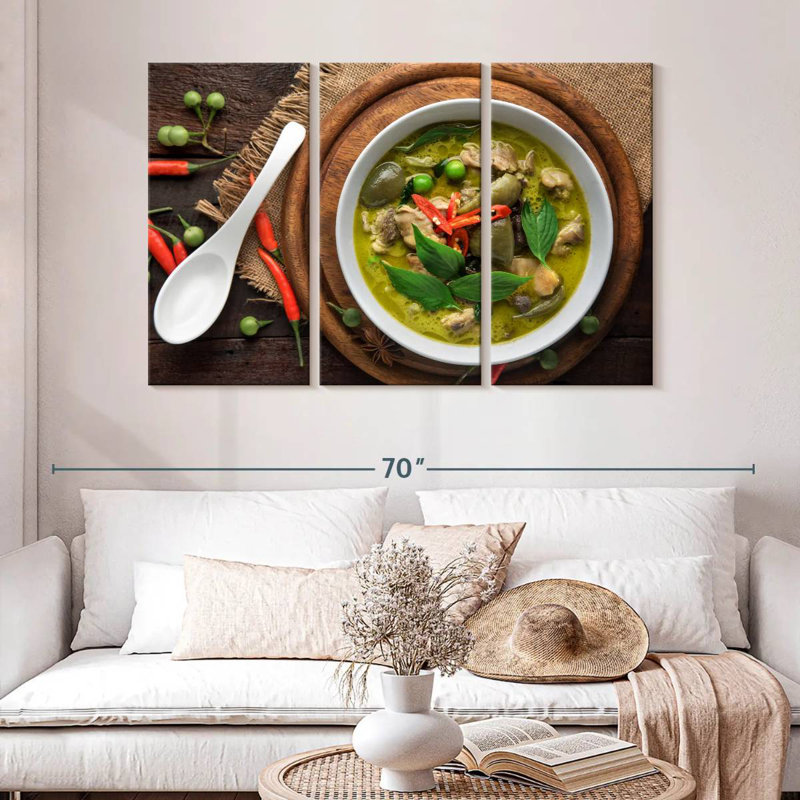 Yarlin Thai Green Curry, 32" H x 50" W