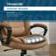 Fauteuil de bureau Adamstown® Lansing Big & Tall, dossier haut de gamme avec support ergonomique réglable, cuir végétalien-110811708