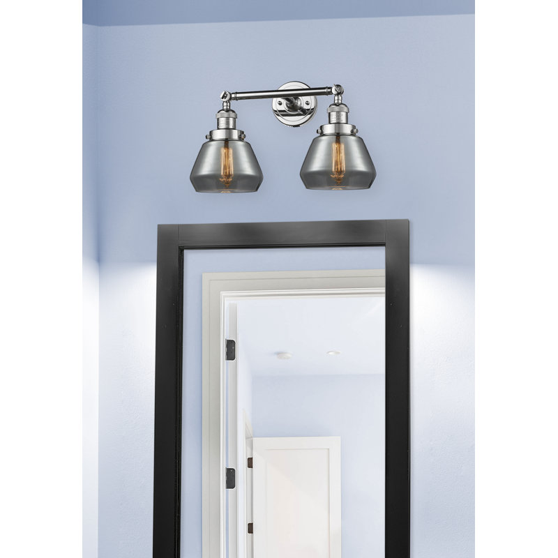 Éclairage pour salle de bain à intensité variable 2 lumières Chill, Plaqué couleur fumée, Ampoule DEL 6 watts Vinage