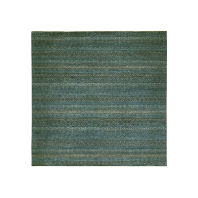 Tapis carré en laine noué à la main 12 po x 12 pi Kohinoor