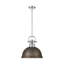 Luminaire suspendu 1 lumière avec tige Bryceton-107150045-107150042