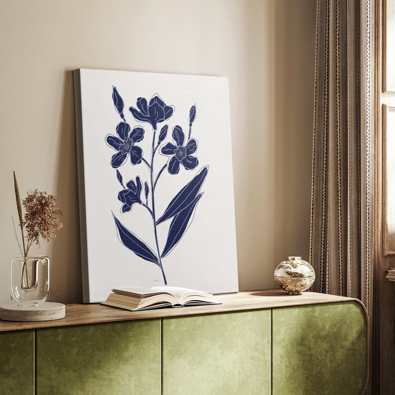 Indigo Botanical Study I - Gallery Cavas, H 12 po x l 8 po