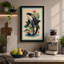 Leaping Orca in Bloom Botanical - Wrapped Canvas-1308376299-1308376302