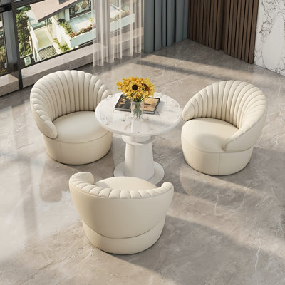 Simple sofa chair and tea table combination