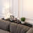 Sofa Table with Outlet and USB Port, 49" Console Behind Couch Table with Steel Frame,-586311232
