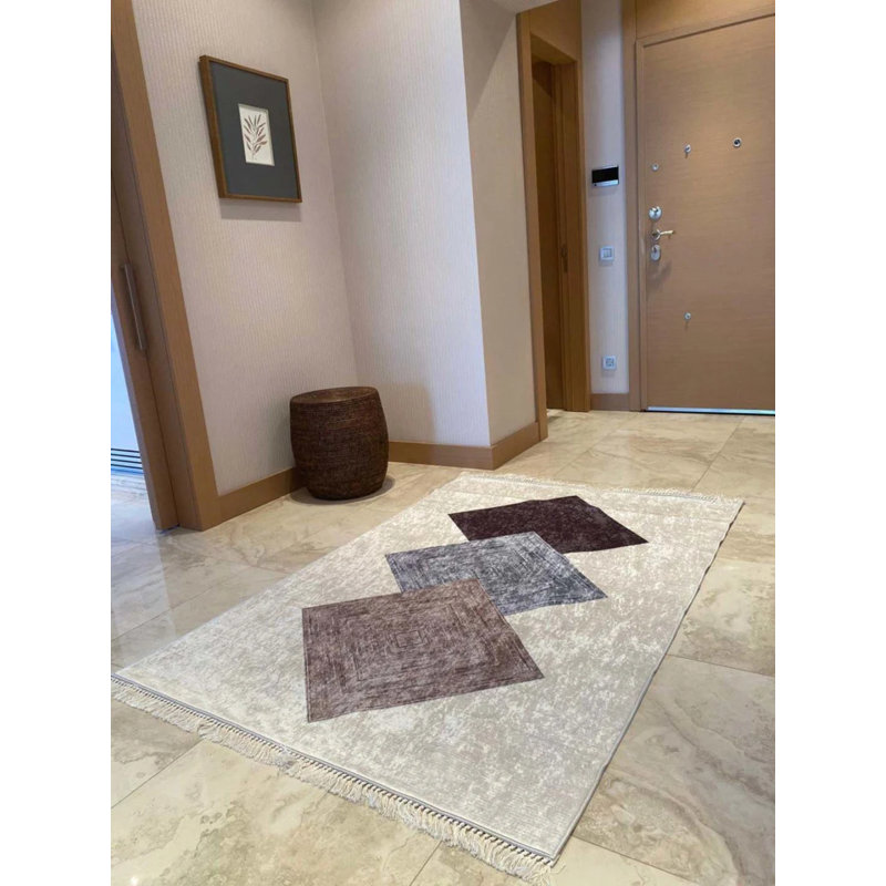 Tapis Masanao avec envers antidérapant, Tapis de couloir 5 pi 11 po x 16 pi 5 po