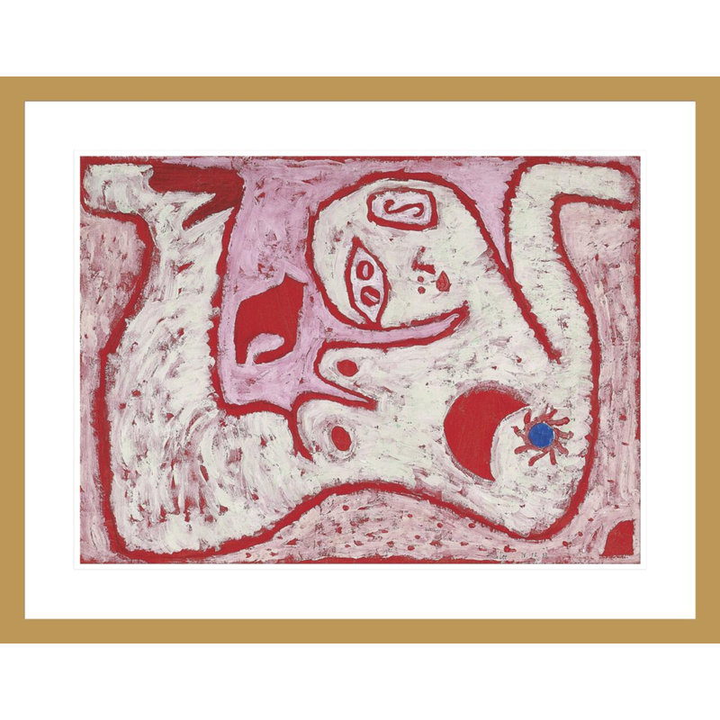 «A Woman For Gods» par Paul Klee, impression giclée sur cadre, 23,22 po H x 29,5 po L