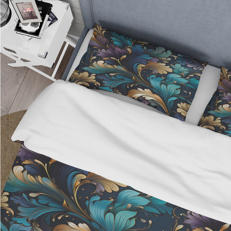 Literie Nouveau Victorian Elegance, Housse de couette pour très grand lit et 2 très