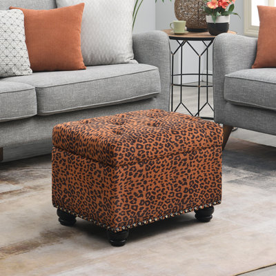 Frontenac 24" Wide Tufted Rectangle Storage Ottoman by Willa Arlo Interiors