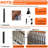 15 Pack Iron Balusters for Staircase,Hollow Square Stair Balusters,Satin Black Balusters for Staircase Interior