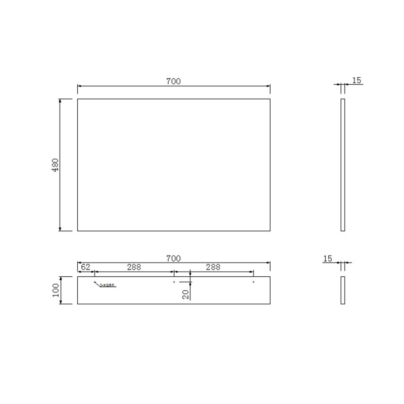 End Panel 2 Piece