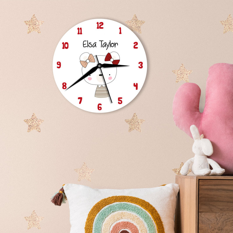 Wood Wall Clock, Yes