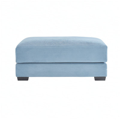Ottoman Corduroy- Blue