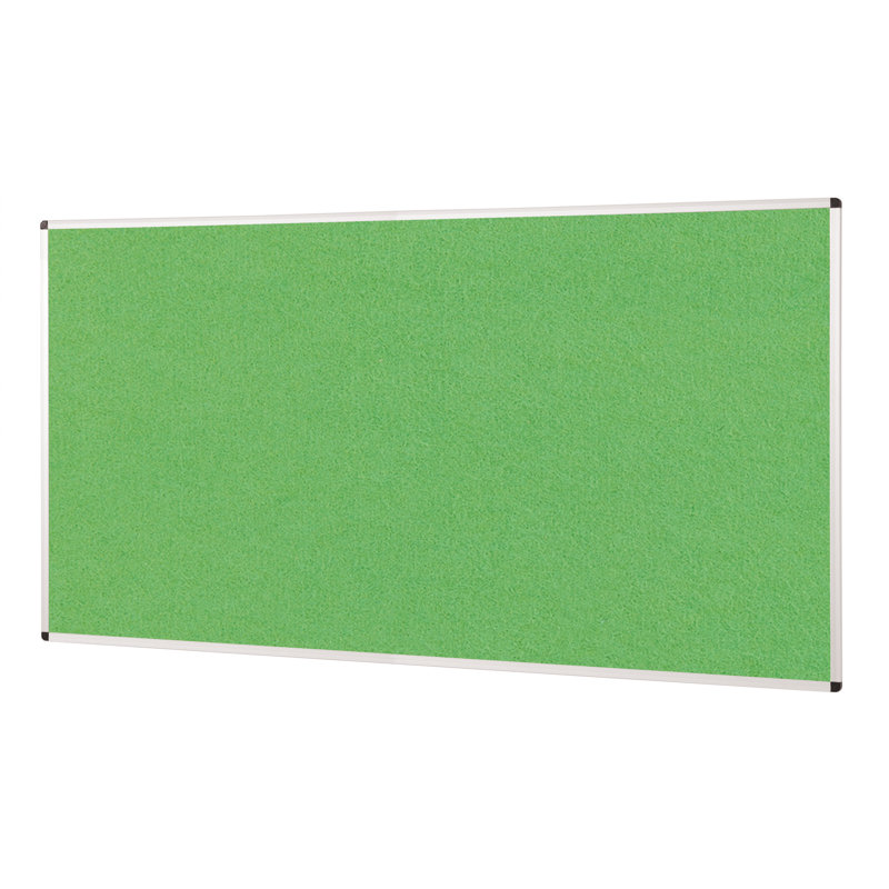 Wall Mounted Bulletin Board, 45 cm H x 60 cm W x 1.2 cm D, Apple green
