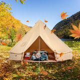 VEVOR Canvas Bell Tent 4-Season Camping Yurt Tent with Stove Jack