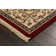 Tapis en laine rouge/beige oakland Cirro