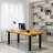 Thickened solid wood rectangular desk-115166715