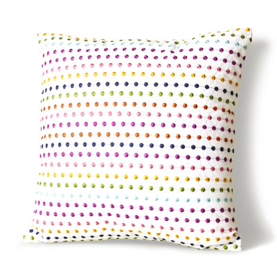 Cotton Polka Dots Throw Pillow