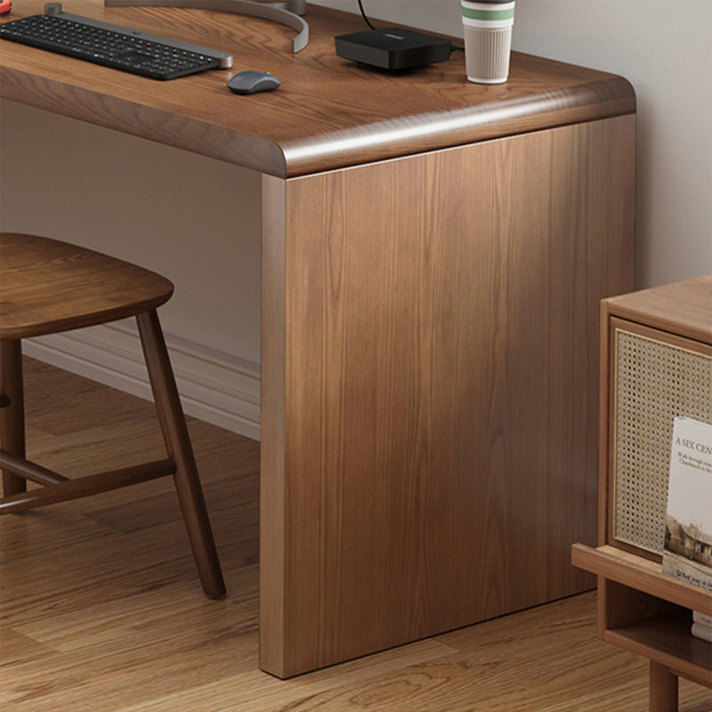 Bureau en coin en L en bois massif, H 29,53 po x l 70,87 po x P 47,24 po, Retour à gauche