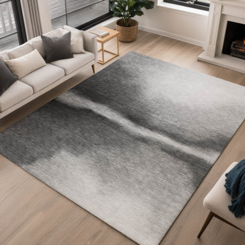 Machine Washable Indoor/Outdoor Lockway ACN2419 Abstract Rug, Rectangle 10' x 14'