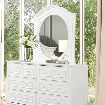 Miroir traditionnel l 38,4 po, blanc