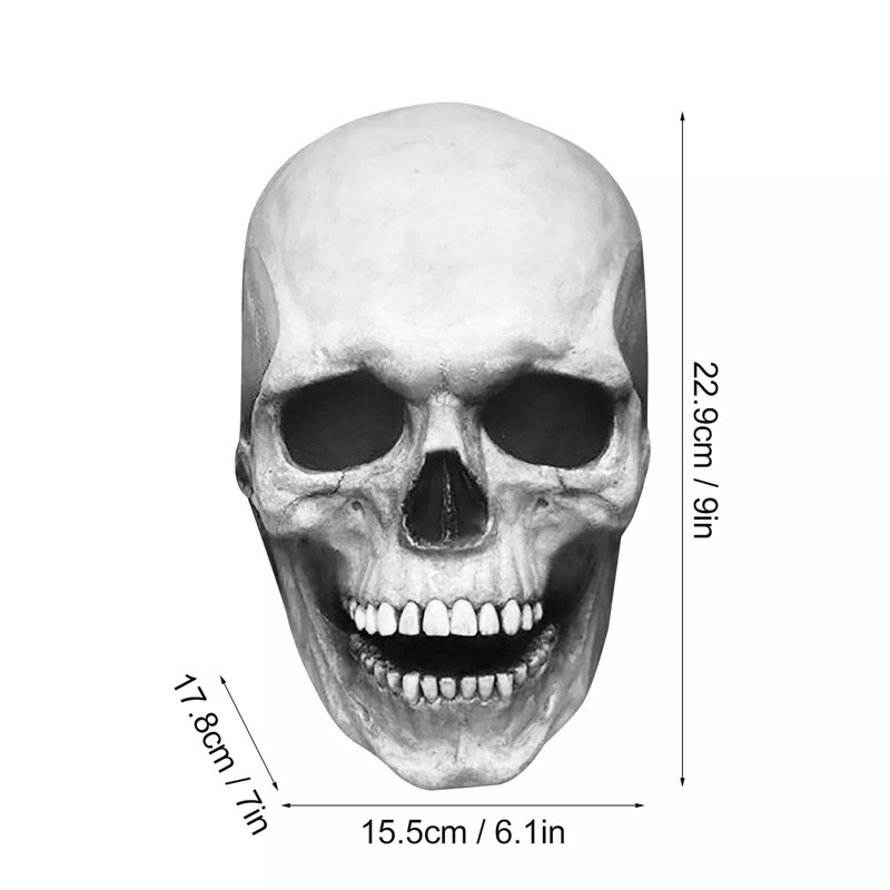 Masque de tête de mort réaliste réaliste d'Halloween