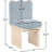 Shaw Cassady Chenille Fabric Upholstered Dining Chair-308189299-308189302