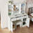White Makeup Vanity Set