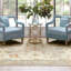 Tapis bleu / crème Iznik Southwestern-61240907