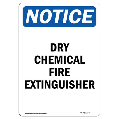 Dry Chemical Fire Extinguisher Sign