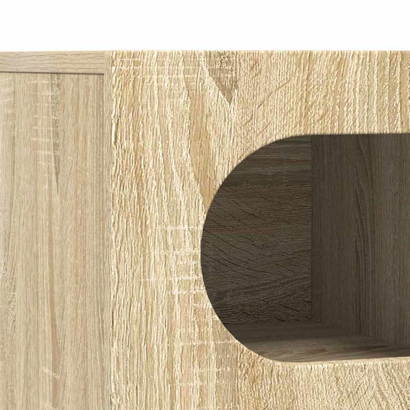 Unfinished TV Stand, Sonoma Oak, 40cm H x 60cm L x 35cm W