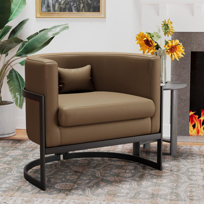 Fauteuil moderne en forme de tonneau