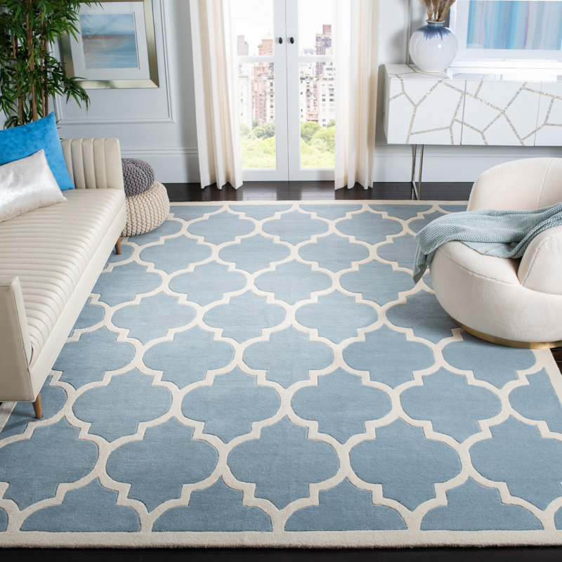 Tapis en laine touffeté à la main Carolene, Rectangle 4 pi x 6 pi
