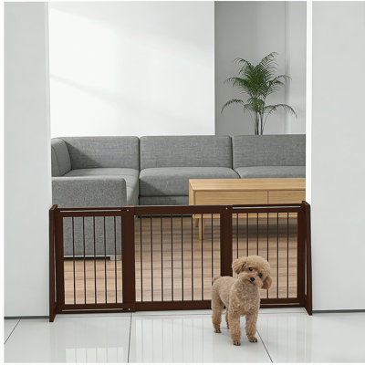 Barrière en bois pour animaux, barrière pour animaux autoportante