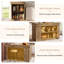 Îlot de cuisine de 55 pouces avec sièges, armoire de rangement et tablettes
